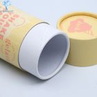 Recyclable Tea Coffee Kraft Tubes Packaging Brown CMYK Printing