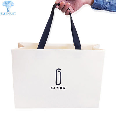 OEM ODM White Glossy Gift Bags